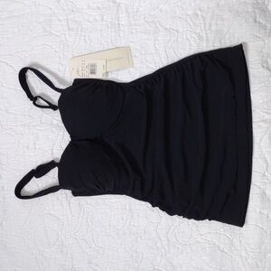 Gottex Profile Black Tank Bikini Top Size 6 New